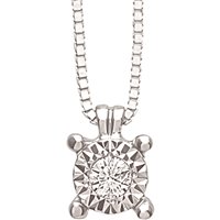 Necklace Bliss Woman Rugiada in White Gold Diamante 0.03 Ct 20069878